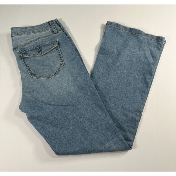 No Boundaries Women’s Bootcut Jeans Stonewashed Denim Blue Size 12 - Picture 1 of 7